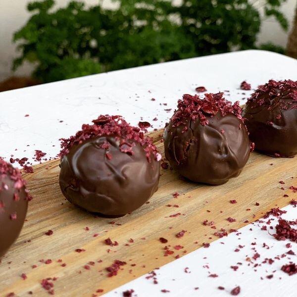 Dark Sumac truffles