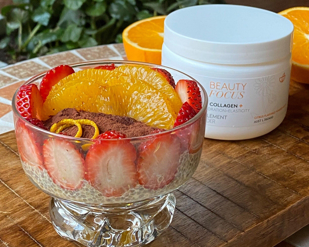 Up & Glow Collagen Chia Pudding