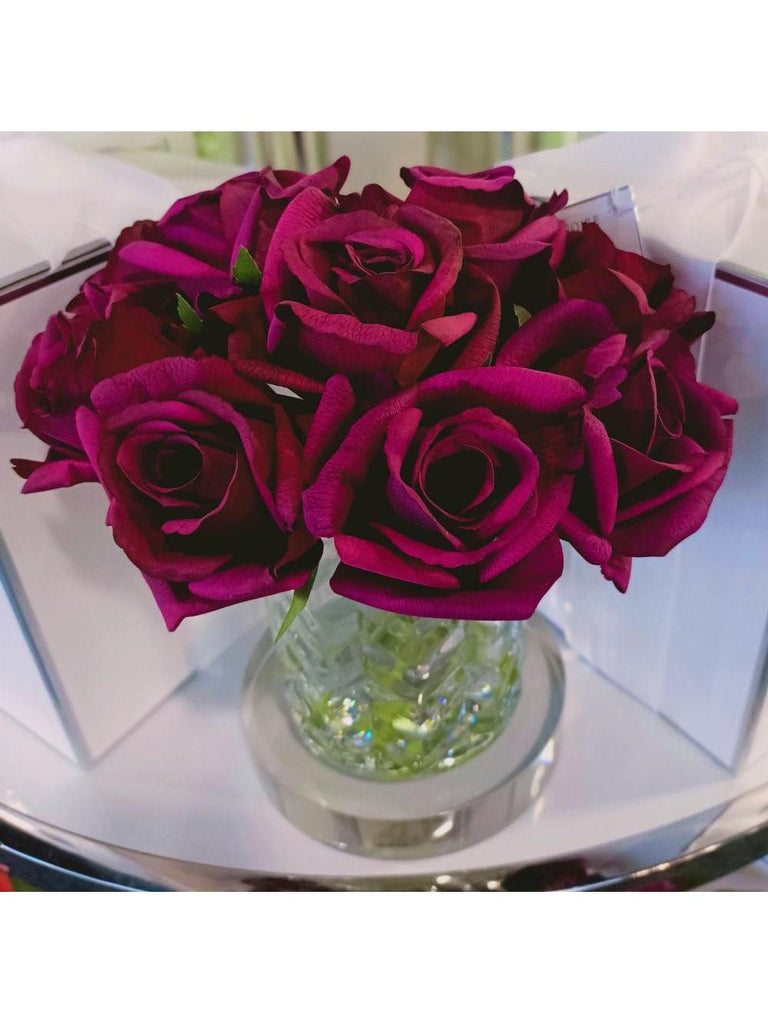 Cote Noire - Carmine Red Rosebuds Bouquet